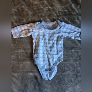 3/$10Cozy Plaid Long Sleeve Baby Bodysuit